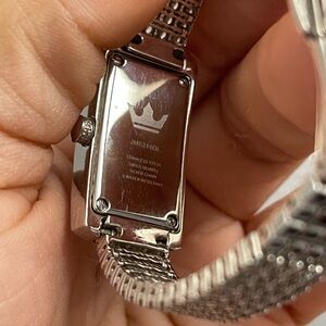 J.ESTINA Silver Crystal Women Watch!